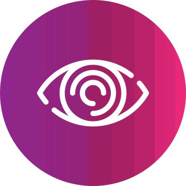 Göz simgesinin vektör illüstrasyonu