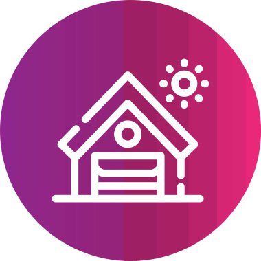 Ev simgesinin vektör illüstrasyonu