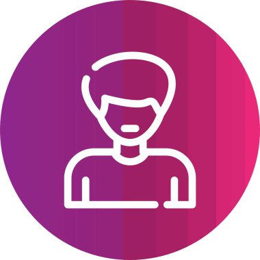 Vektör Avatar Simgesi illüstrasyonu