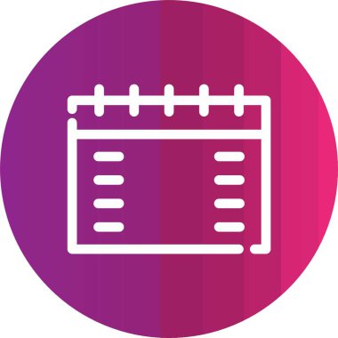 Takvim Vektörü Şekil Simgesi Tasarımı