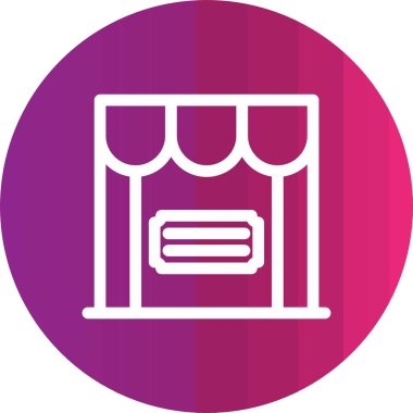 Çanta simgesinin vektör illüstrasyonu