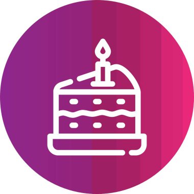 cake vector glyph icon design