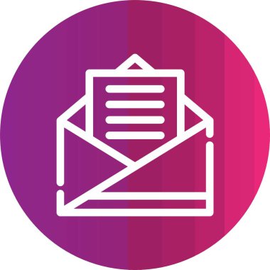 zarf e- posta simgesi vektör illüstrasyonu