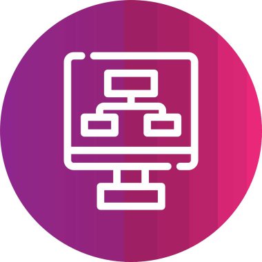 vektör lcd düz biçim simgesi