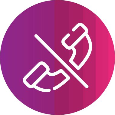 Bir kürek simgesinin vektör çizimi