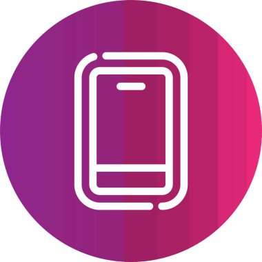 Akıllı telefon simgesinin vektör illüstrasyonu