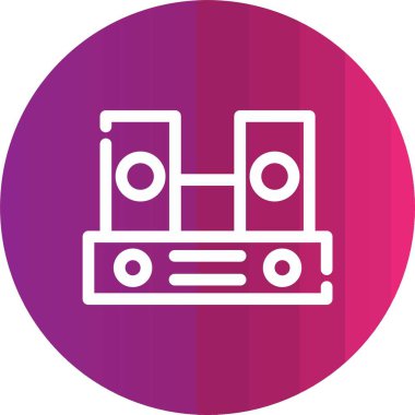 Vektör müzik simgesi illüstrasyonu