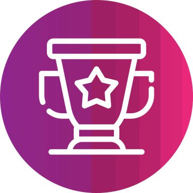 kupa simgesi vektör illüstrasyonu