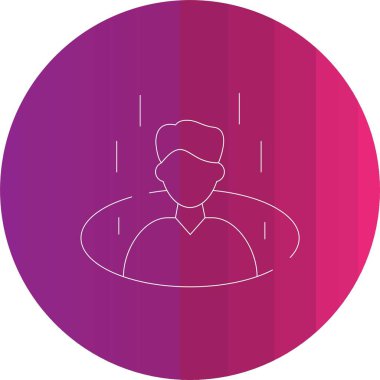 Bir adamın vektör illüstrasyonu