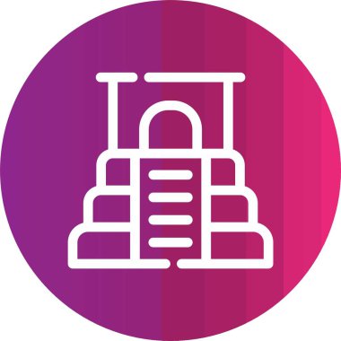 Modern yapı simgesinin vektör illüstrasyonu