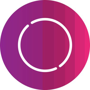 Dairesel bir simgenin vektör illüstrasyonu