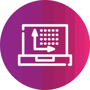 vektör lcd simgesi illüstrasyonu