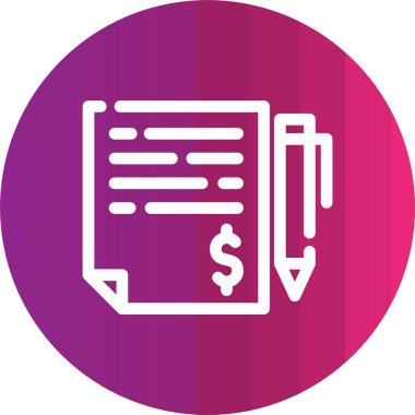 Belge. Web simgesi basit illüstrasyon