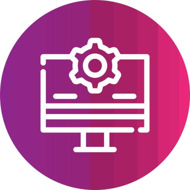 Eşsiz Ayarlar Vektör Kabartma Simgesi