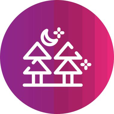 Ağaç simgesinin vektör illüstrasyonu