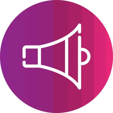 Vektör Sözcüsü düz simgesi