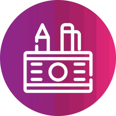 Kalem. Web simgesi basit illüstrasyon