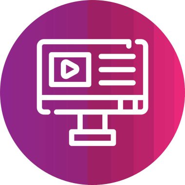 Video oynatıcı. Basit simge