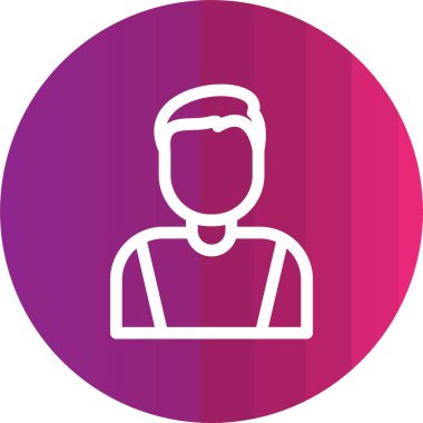 İnsan simgesinin vektör illüstrasyonu