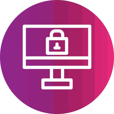 ikon vektör illüstrasyonunu kilitle