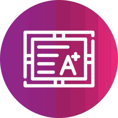 Belge simgesinin vektör illüstrasyonu