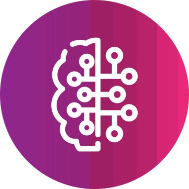 vektör beyin düz çizimi