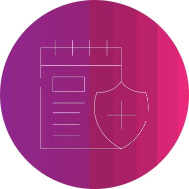 kalkan simgesi, vektör illüstrasyonu