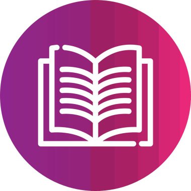 kitap simgesi vektör illüstrasyonu