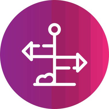 Yön vektör simge işareti simge vektör çizim kişisel ve ticari kullanım için..