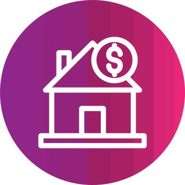 Emlak simgesi vektör illüstrasyonu