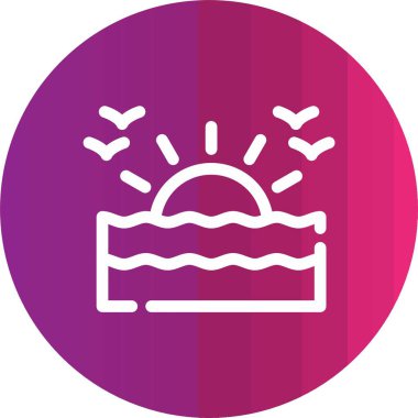 Modern simgenin vektör illüstrasyonu