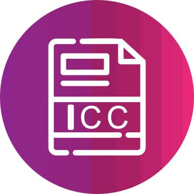 Dosya biçim simgesinin vektör illüstrasyonu