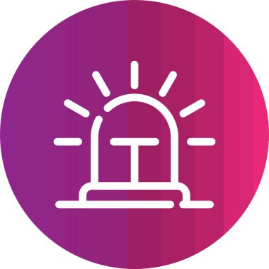 Bir ışık simgesinin vektör illüstrasyonu