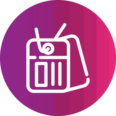 vektör radyo simgesi illüstrasyonu