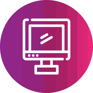 Bilgisayarın vektör illüstrasyonu