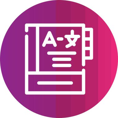 Bir belge simgesinin vektör illüstrasyonu