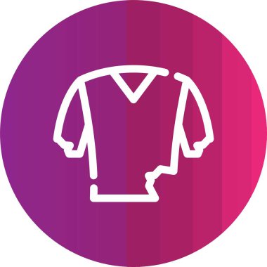 Tshirt web simgesi, vektör çizim