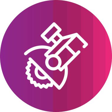 Gördüm. Web simgesi basit illüstrasyon