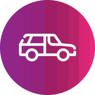 araba simgesi, vektör illüstrasyonu