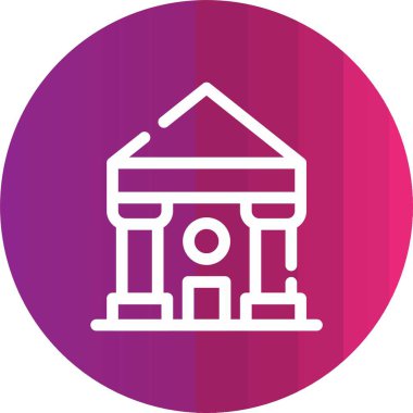 güzel ev vektör çizgisi simgesi