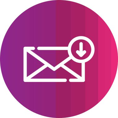 e- posta iletisi vektör simgesi modern illüstrasyon