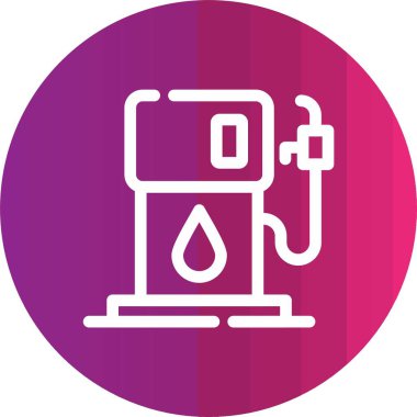 Yakıt istasyonu. Basit resimleme