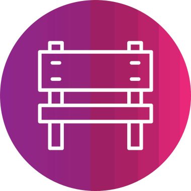 Mobilya modern simgesinin vektör illüstrasyonu