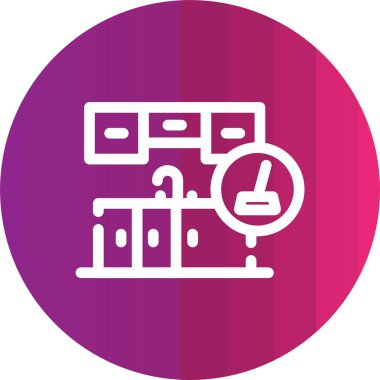 Bir veri depolamasının eşsiz vektör çizgisi simgesi