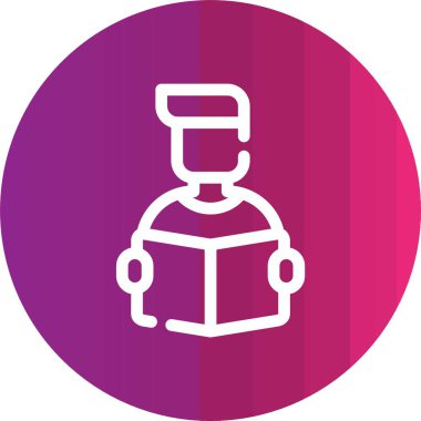 Bir insan simgesinin vektör illüstrasyonu