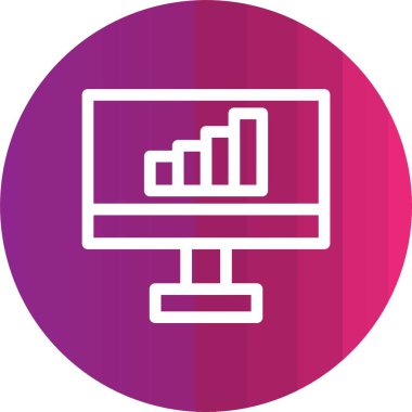 grafik simgesinin vektör illüstrasyonu