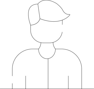 Şapka simgesi olan adam, taslak biçimi