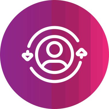 Benzersiz hedef vektör simgesi