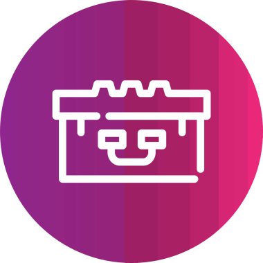 Modern bir simgenin vektör illüstrasyonu