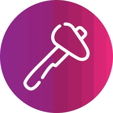 İngiliz anahtarı simgesi vektör illüstrasyonu